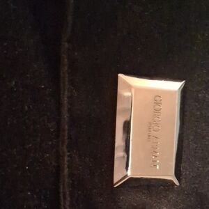 Giorgio Armani Black Jacket with Silver Accent